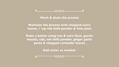 Michelin Star Recipes: Ghati Masala Prawns (PLANET EAT)