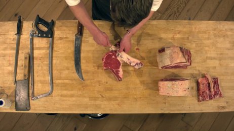 An Insight into Butchery: How to prepare a rib of beef (Planet Eat)