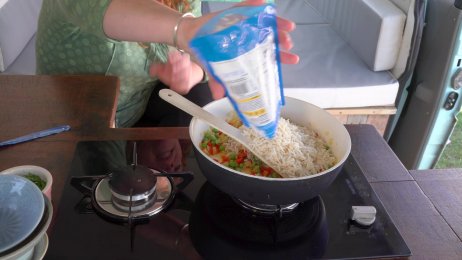 One Pot Campervan Recipe: Egg Fried Rice (Planet Eat)