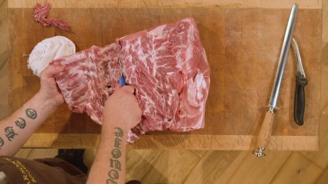 Duncan’s Butchery Masterclass: Rolled Shoulder of Pork (Planet Eat)